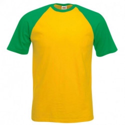 T-shirt de baseball bicolore vierge ou à personnaliser