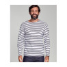 Tee-shirt à rayures manches longues vierge ou à personnaliser - Express et pas cher