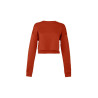 Sweat col rond femme court personnalisé