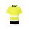 T-shirt haute visibilité en polyester recyclé vierge ou à personn