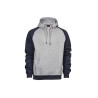 Sweat capuche manches contrastées vierge ou à personnaliser