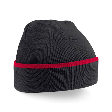 Bonnet tricolore noir gris blanc - Express et pas cher