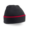 Bonnet tricolore noir gris blanc - Express et pas cher