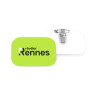 Eco-Badge Rectangle Coins Arrondis 81x56mm personnalisé
