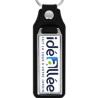 Porte-Clé Métal/Cuir Rectangle 18x50mm personnalisé