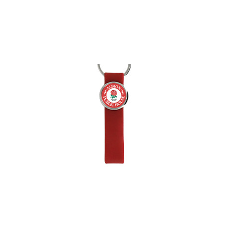 Porte-Clé Premium - Lanière Silicone Rouge personnalisé