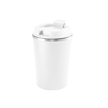 PHELPS. Tasse de voyage 470mL en acier inox et PP personnalisé