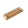 GREENY. Kit stylo bille et porte-mine en bambou vierge ou à perso