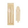 SUYA. Ensemble de couverts en bois vierge ou à personnaliser