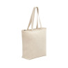 HACKNEY. Sac 100% coton avec fermeture éclair vierge ou à personn