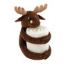 MOOSE. Couverture avec peluche vierge ou à personnaliser - Express et pas cher