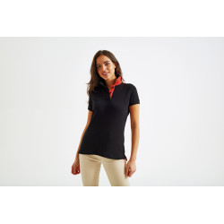 Polo contrasté femme personnalisé