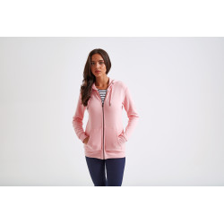 Sweat à capuche femme zippé bio personnalisé