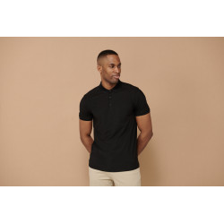 Polo Stretch Homme tissu mèche personnalisé