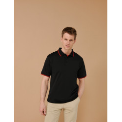 Polo Coolplus® pour homme avec rappel sur le col personnalisé