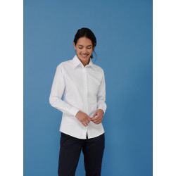 Chemise Oxford classique à manches longues Femme personnalisé