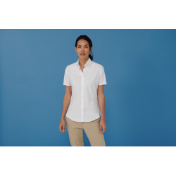 Chemise Oxford moderne à manches courtes femme personnalisé