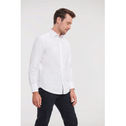 Chemise ajustée manches longues facile d’entretien personnalisé