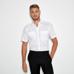 Chemise de pilote à manches courtes personnalisé