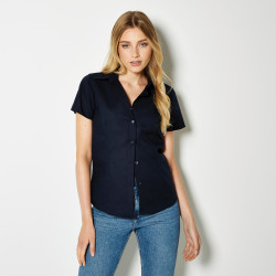 Chemisier Oxford à manches courtes Workwear Femme personnalisé