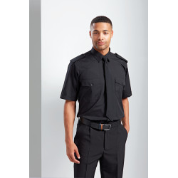 Chemise de pilote à manches courtes personnalisé