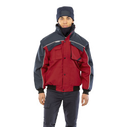 Blouson de pilote résistant à manches zippées Work-guard™ personnalisé