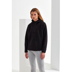 Sweat à capuche zippé sherpa avec fermeture éclair 1/4 pour femme TriDri® personnalisé