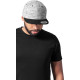 Casquette à bouton-pression gris chiné (6089SC) personnalisé