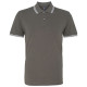 Polo passepoilé coupe classique homme - col contrasté personnalisé