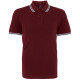 Polo passepoilé coupe classique homme - col contrasté personnalisé