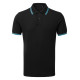 Polo passepoilé coupe classique homme - col contrasté personnalisé