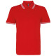 Polo passepoilé coupe classique homme - col contrasté personnalisé