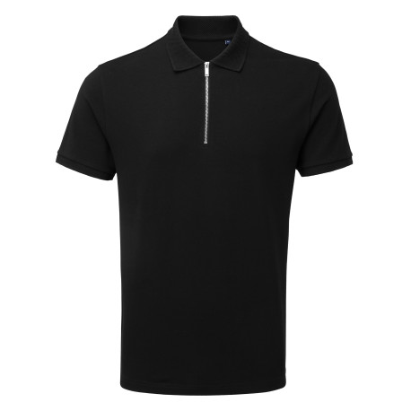 Polo homme à fermeture éclair personnalisé