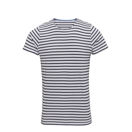 T-shirt marinière « coastal » homme à manches courtes personnalisé