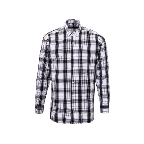 Chemise Homme manches longues à carreaux en coton Ginmill personnalisé