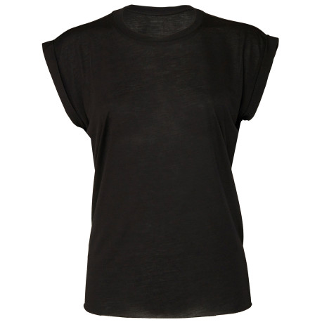 T-shirt femme ample aux manches retroussées personnalisé