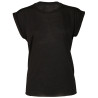 T-shirt femme ample aux manches retroussées personnalisé
