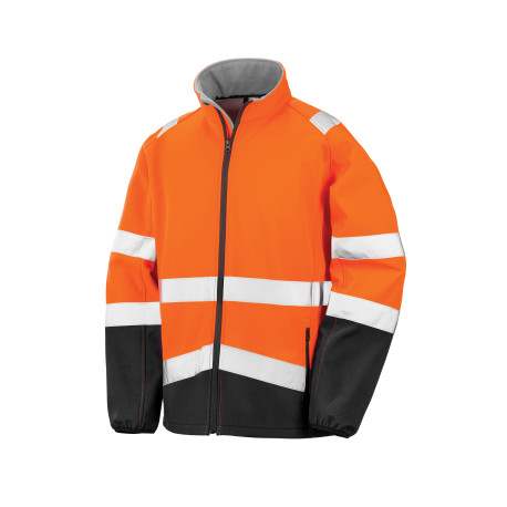 Printable safety softshell jacket personnalisé