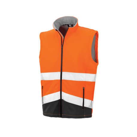 Printable safety softshell gilet personnalisé