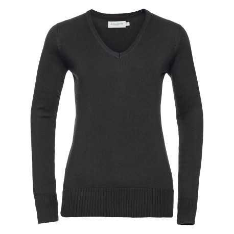 Pull col V Femme personnalisé