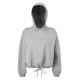 TriDri® Sweat à capuche oversize court femme personnalisé