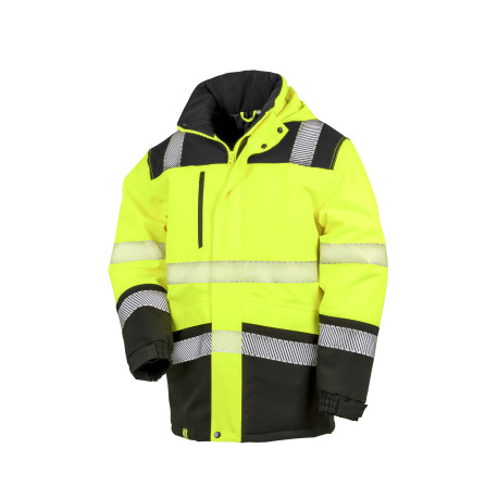 Veste Soft Shell imperméable et imprimable haute visibilité personnalisé