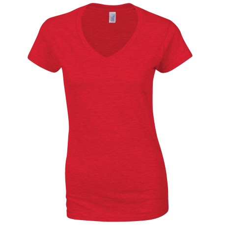 T-shirt col V Softstyle™ Femme personnalisé