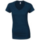 T-shirt col V Softstyle™ Femme personnalisé