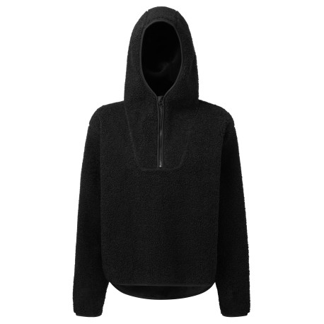 Sweat à capuche zippé sherpa avec fermeture éclair 1/4 pour femme TriDri® personnalisé