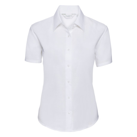 Chemise Oxford manches courtes facile d'entretien pour femme personnalisé