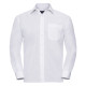 Chemise en popeline manches longues polyester/coton facile d’entretien personnalisé