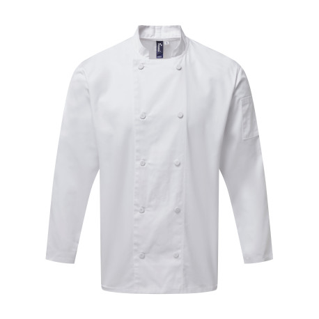 Veste de cuisine à manches longues Coolchecker® à empiècement dans le dos en mesh personnalisé