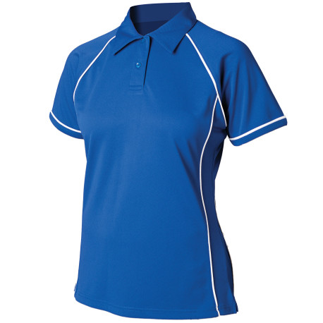 Polo Piped performance Femme personnalisé