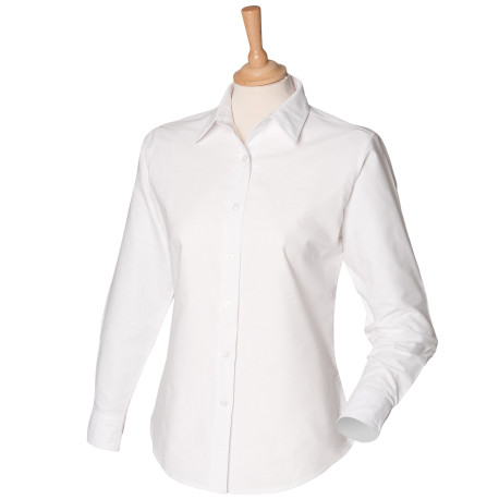 Chemise Oxford classique à manches longues Femme personnalisé